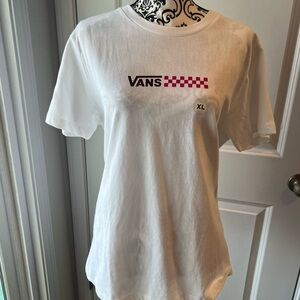 White Vans short sleeve t-shirt. XL